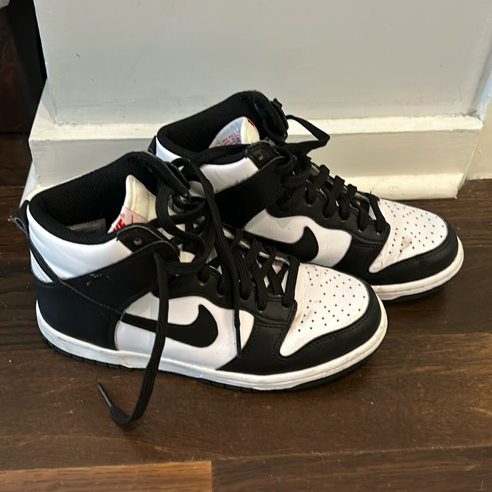 Nike high top panda dunks